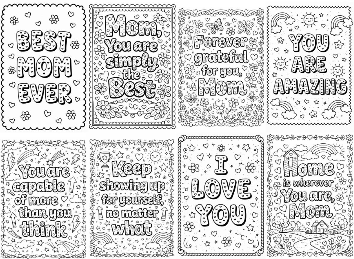 Decorative Coloring Quote Page Generator